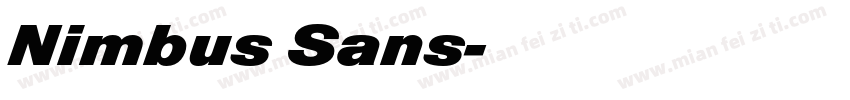 Nimbus Sans字体转换